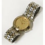 GENTS GUCCI STAINLESS STEEL / GOLD PLATED WRISTWATCH