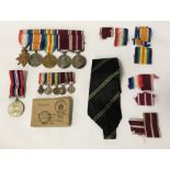 FIVE WW1 MEDALS - R JAMESON & OTHER MEDALS