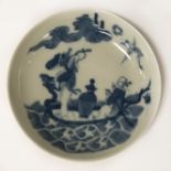 CHINESE DAOGUAING BLUE AND WHITE DISH MARKED ON THE BOTTOM
