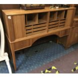 TEAK TAMBOUR CABINET