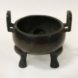 CHINESE BRONZE CENSER 13CM (H)