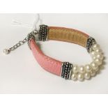 925 SILVER & PEARL DESIGNER BRACELET