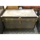 SILVER TRAVELLING TRUNK