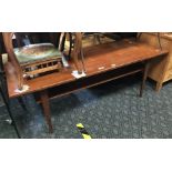 RETRO TEAK OBLONG COFFEE TABLE A/F