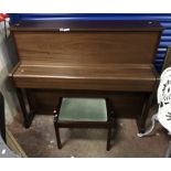 JOHN BROADWOOD UPRIGHT PIANO & STOOL