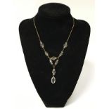 GOLD & CRYSTAL NECKLACE