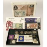 COINS/BANKNOTES - SOME SILVER