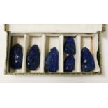 6 LAPIS LAZUZI PENDANTS