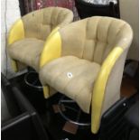 PAIR OF RETRO REVOLVING SHIPS CHAIRS A/F