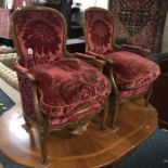 PAIR ORNATE ARMCHAIRS