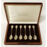 BOXED SET OF SIX SOVEREIGN SPOONS