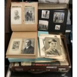 POSTCARDS & PHOTOS IN VINTAGE CASE