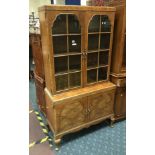 WALNUT DISPLAY CABINET