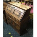 WALNUT TWO DRAWER BUREAU