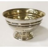 EARLY H/M SILVER BOWL - 11CMS DIAMETER