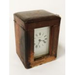 CARRIAGE CLOCK BY S SMITH & SON LTD A/F WITH KEY