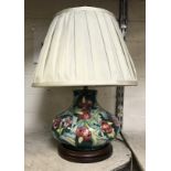 MOORCROFT TABLE LAMP WITH SHADE