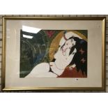 FRAMED OIL - ASIAN LADY STUDY SIGNED BY ANNIE ARCHER