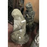 PAIR OF MERMAID GARDEN FIGURES