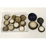 COLLECTION OF POCKET BAROMETERS