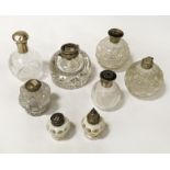 COLLECTION OF H/M SILVER TOPS PERFUME BOTTLES