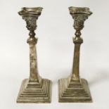 PR H/M SILVER CANDLESTICKS 27CMS