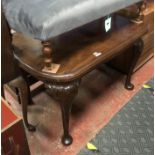 MAHOGANY PAD FOOT TABLE