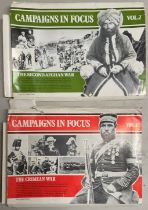 TWO SETS OF REPRODUCTION PHOTOGRAPHY - CAMPAIGNS IN FOCUS AFGHANISTAN WAR / CRIMEAN WAR