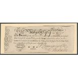 THIRD STATE LOTTERY TICKET FOR 1806 (ON PAPER) 1/16