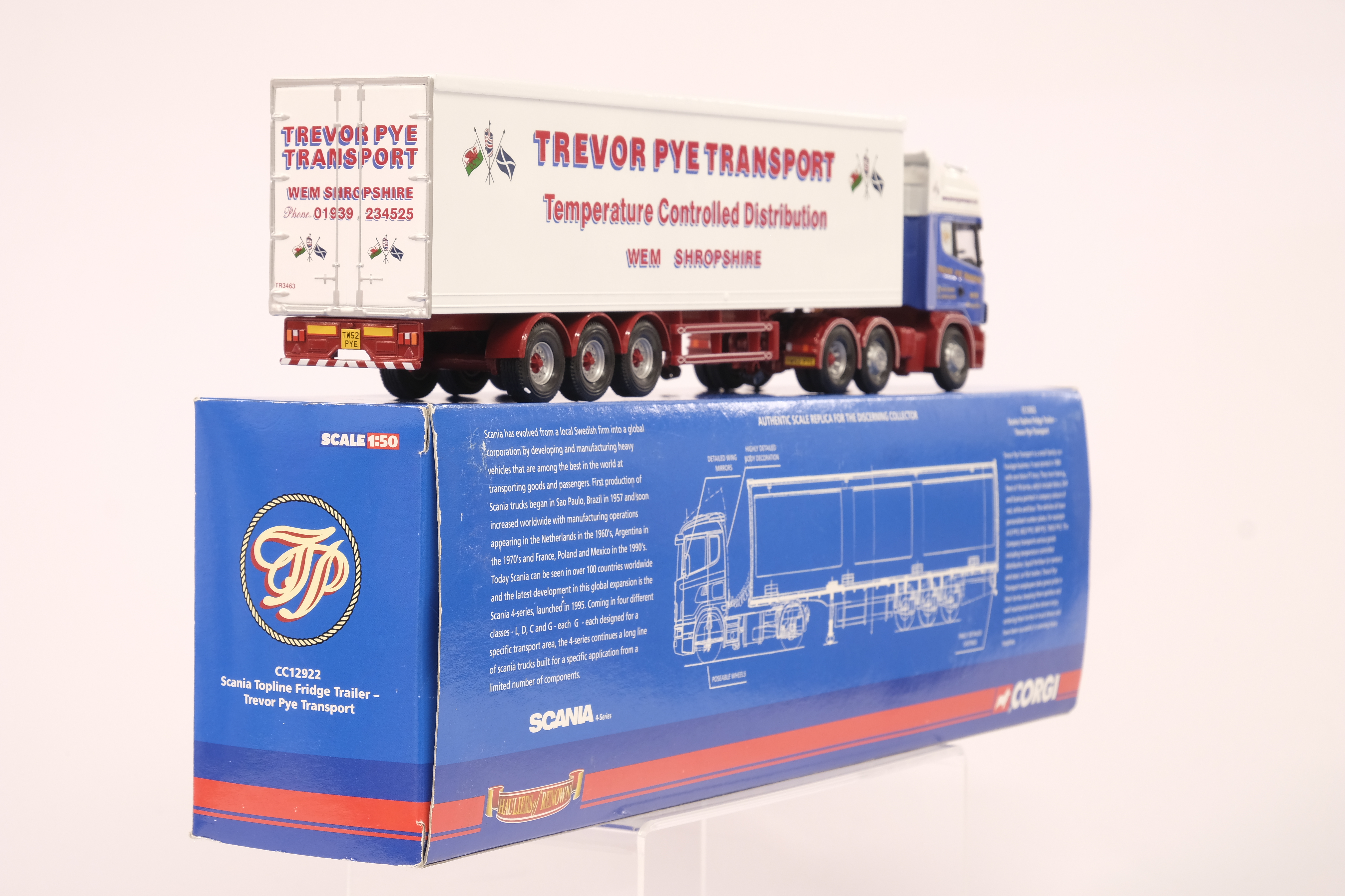 Corgi Scania Topline Fridge Trailer - Trevor Pye Transport - Image 3 of 5