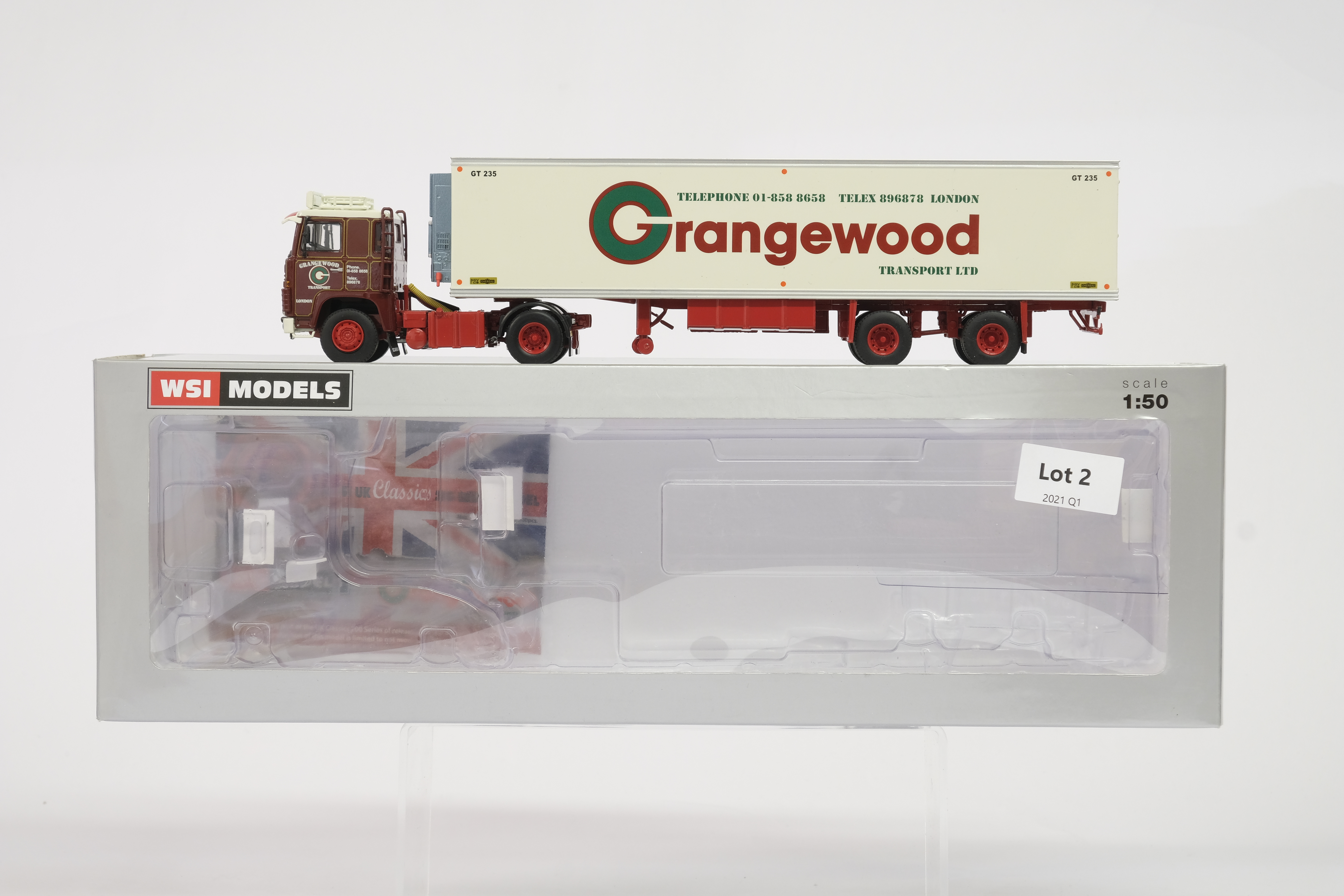 WSI Scania 1 4x2 + 2 Axle Classic Reefer Trailer - Grangewood