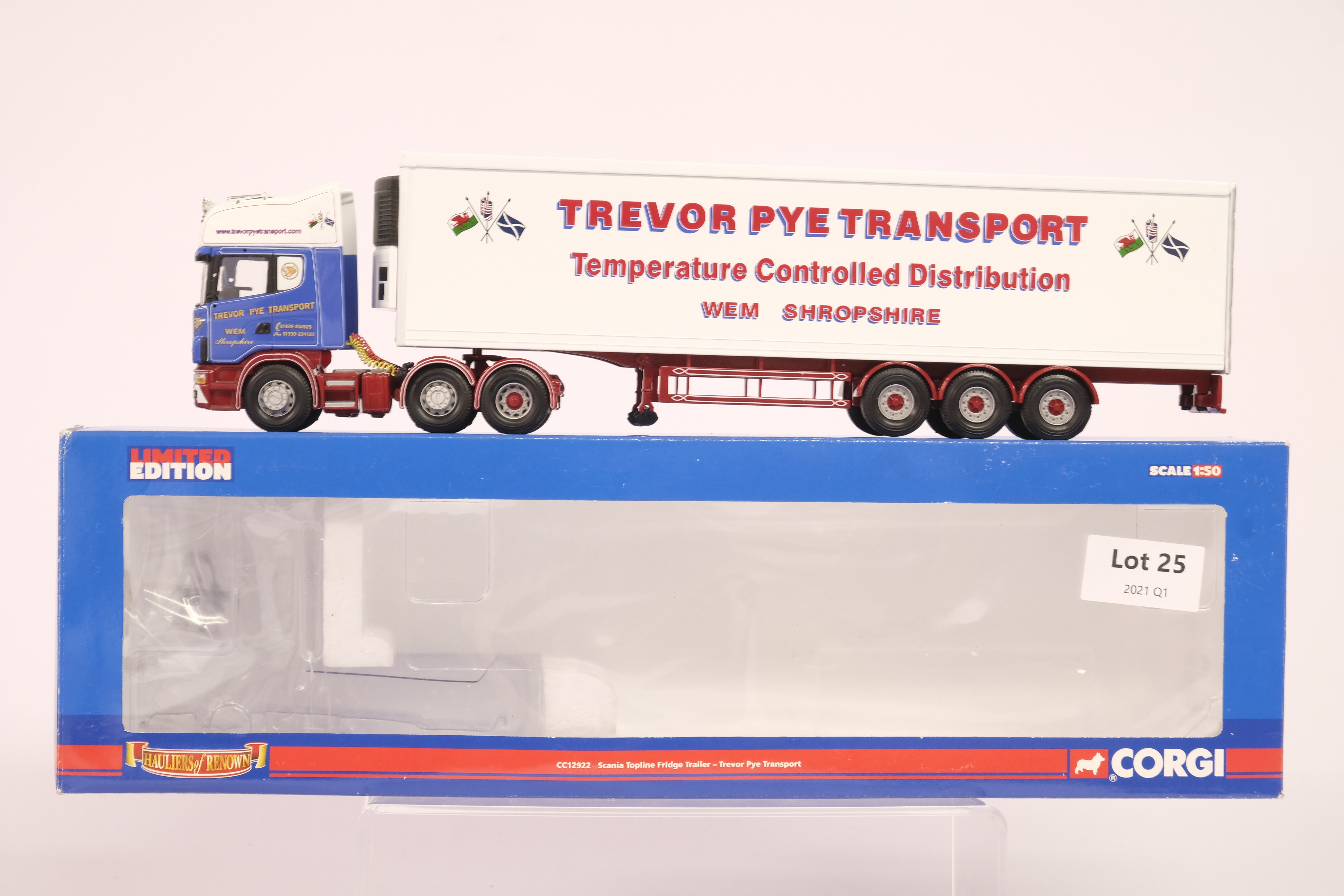 Corgi Scania Topline Fridge Trailer - Trevor Pye Transport