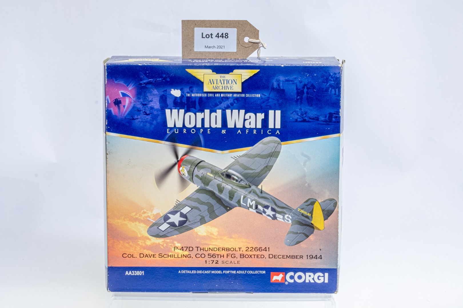 Corgi P-47D Thunderbolt 226641 Col Dave Schilling CO 56th FG