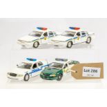 4 x Assorted Loose Police Cars