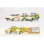 5 x Assorted Unboxed Police Vehicles