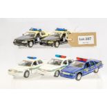 5 x Assorted Loose Police Cars