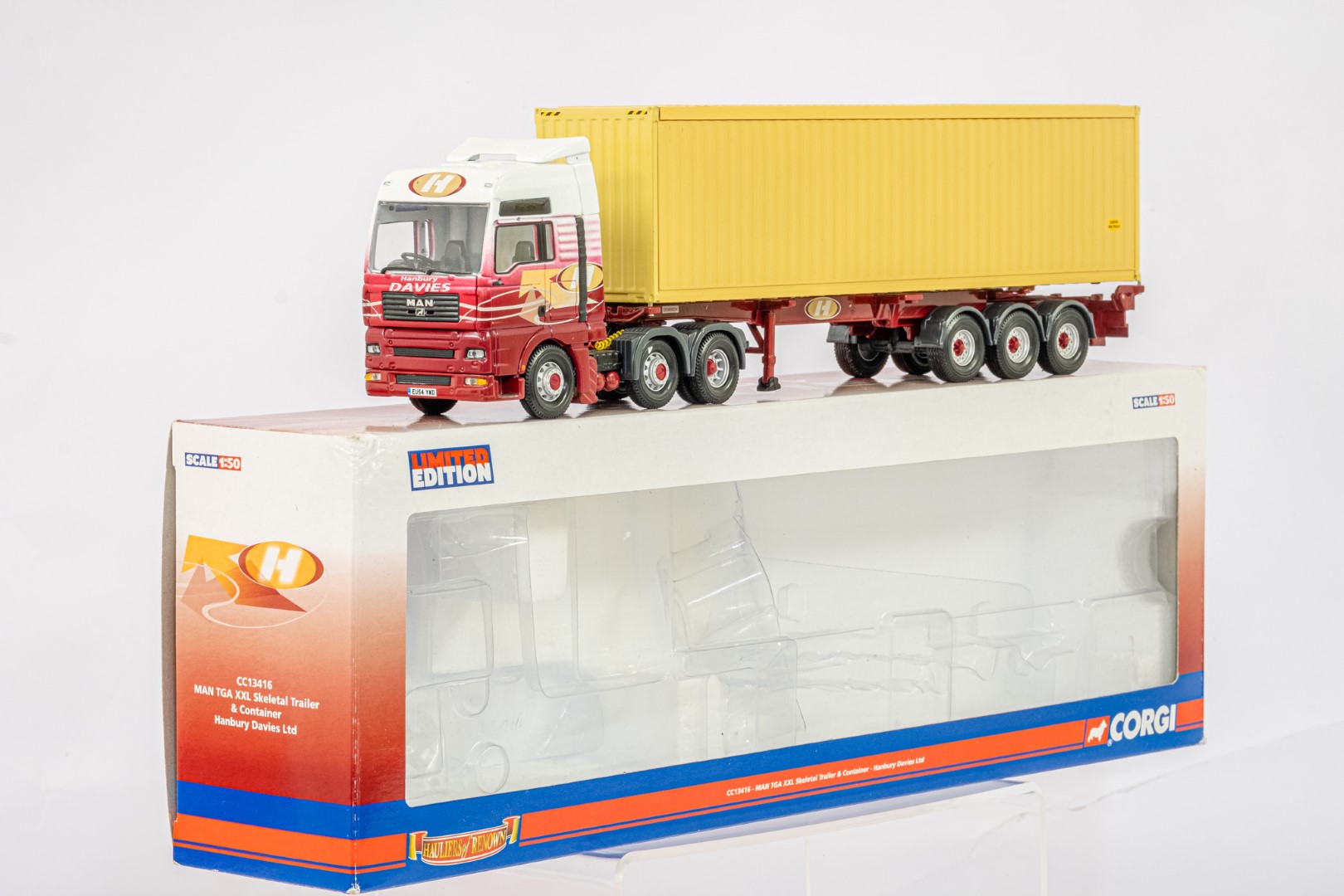 Corgi MAN TGA XXL Skeletal Trailer & Container - Hanbury Davies LTD - - Image 2 of 5