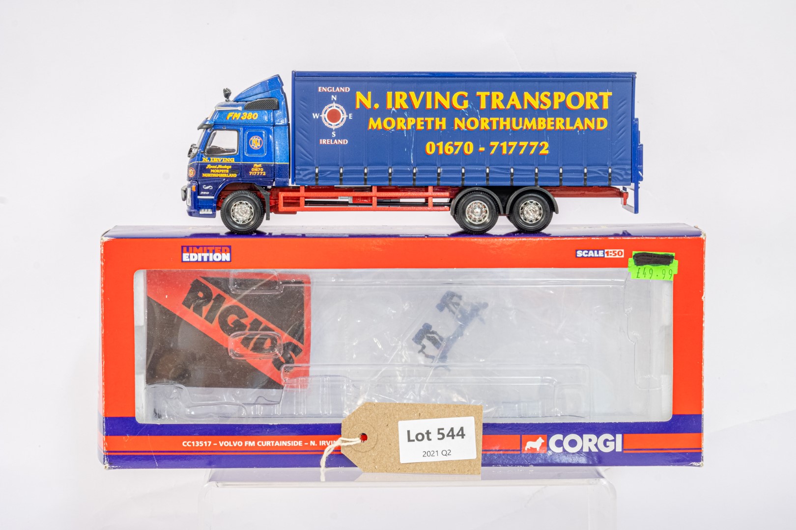 Corgi Volvo FM Curtainside - N.Irving Transport -