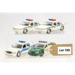 4 x Assorted Loose Police Cars