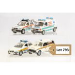 4 x Assorted Police Vehicles