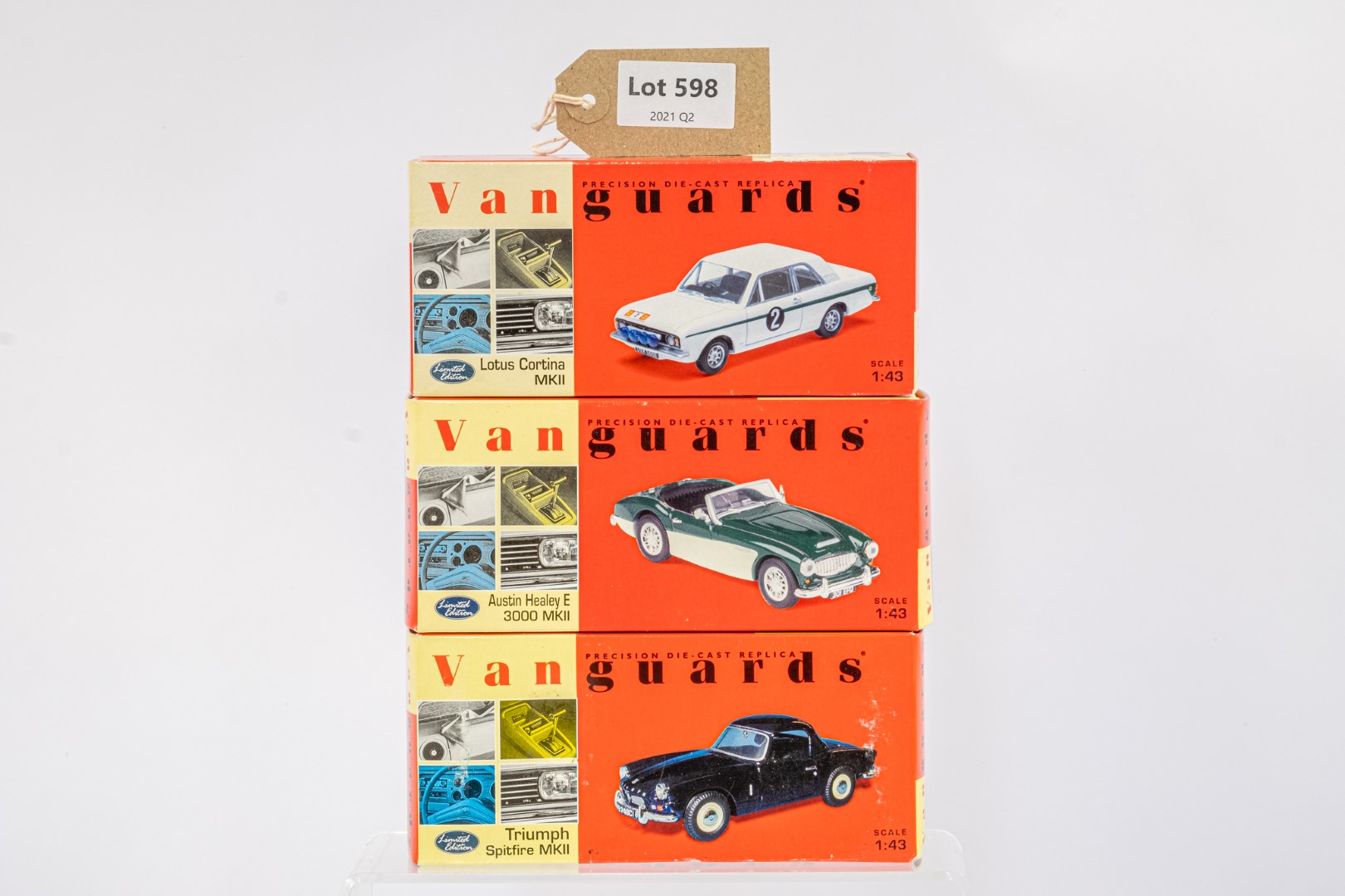 Vanguards Triumph Spitfire MKII / Austin Healey E 3000 MKII / Lotus Cortina MKII -