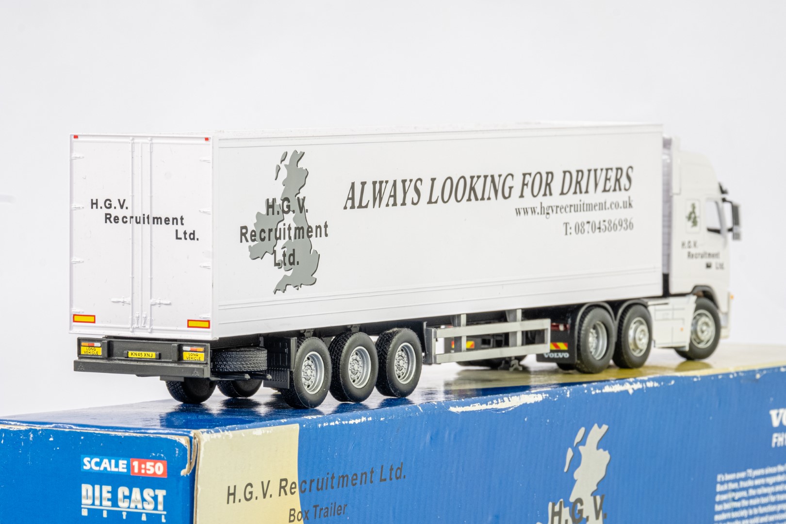 Cararama Volvo FH12 Box Trailer - H.G.V. Recruitment Ltd - - Image 5 of 5