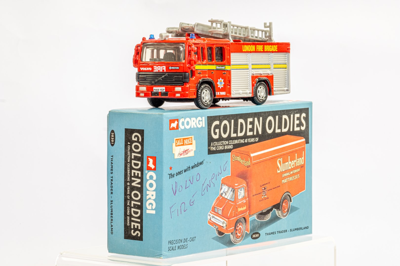 Lledo Volvo Fire Engine - Londons Burning TV Show - In Wrong Box - Image 2 of 7