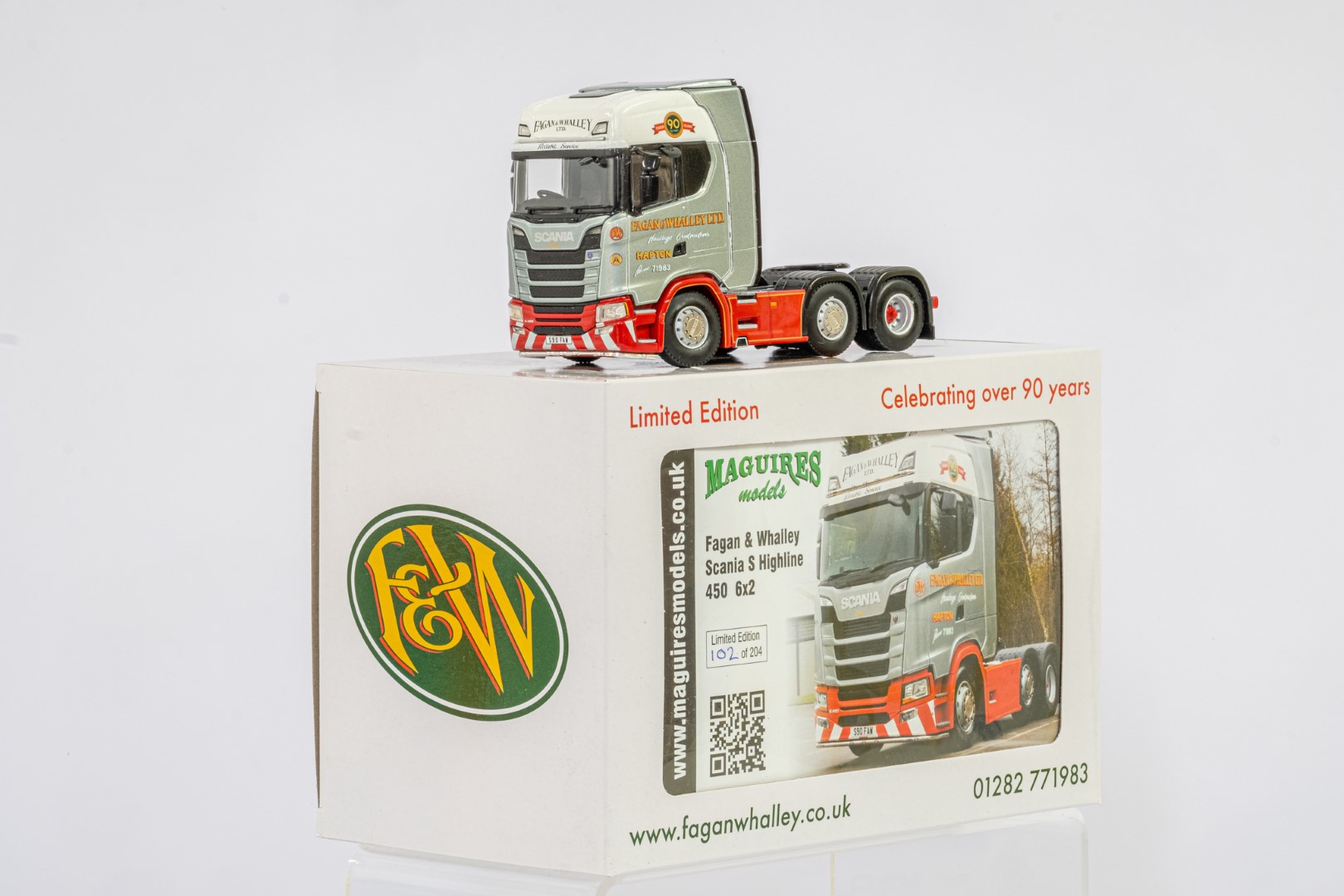 WSI Scania S Highline 450 6x2 Twin Steer Fagan & Whalley - Mint condition - Image 2 of 3