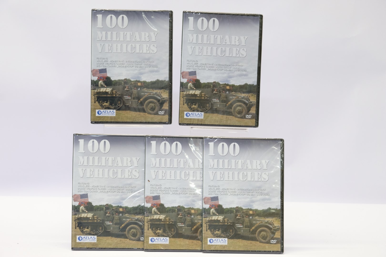 Atlas 3 Boxes Assorted WW2 Military Vehicles & Assorted DVD's and Memorabilia - Image 5 of 7