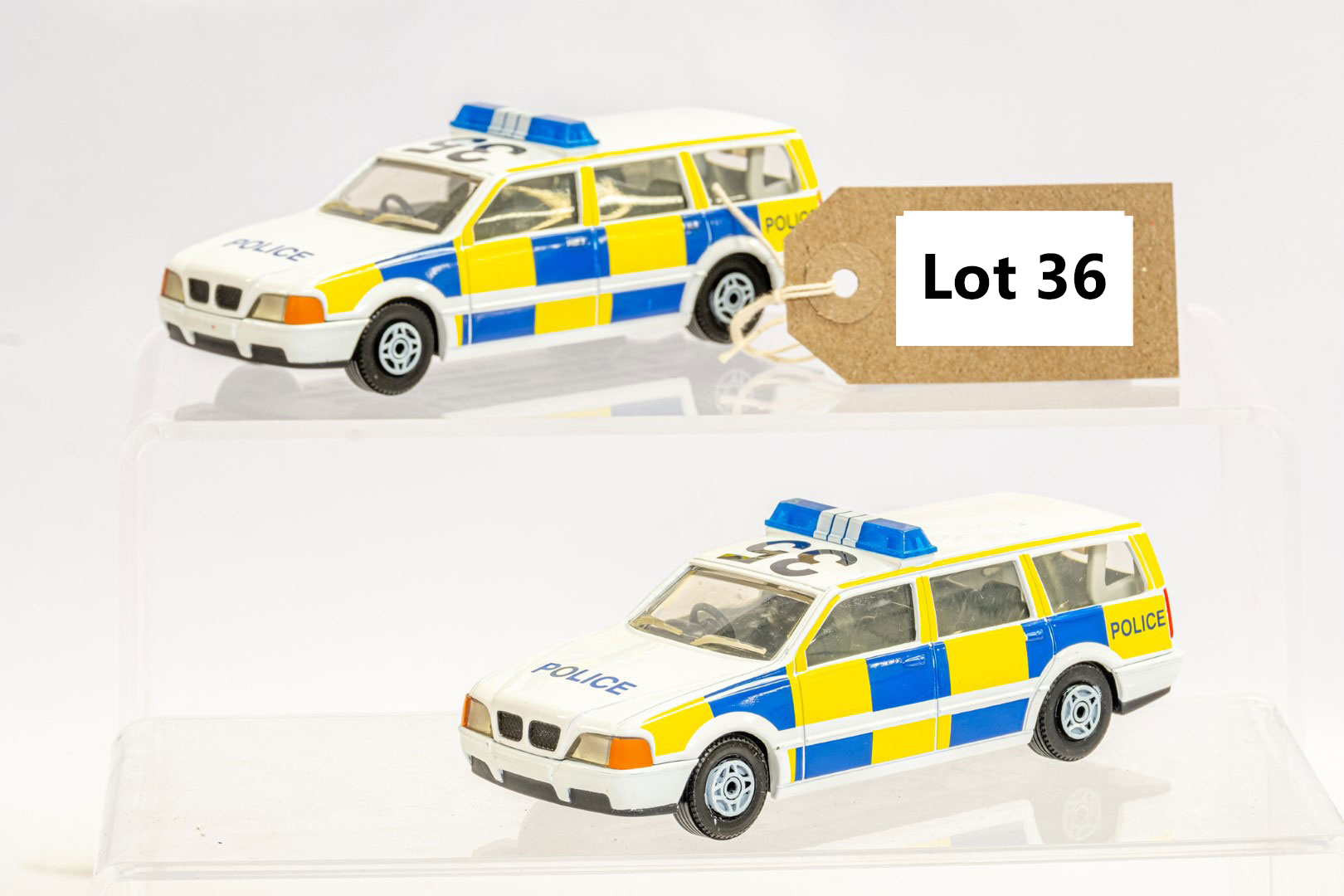 Husky 2 x Assorted Loose Police Cars