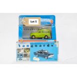 Vanguards 2 Boxed Car Models - Morris Minor Van - Aldershot / Ford Cortina MKII - Thames Valley Poli