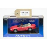 Autoart Jaguar XK8 Blue Cabrie Pheonix Red