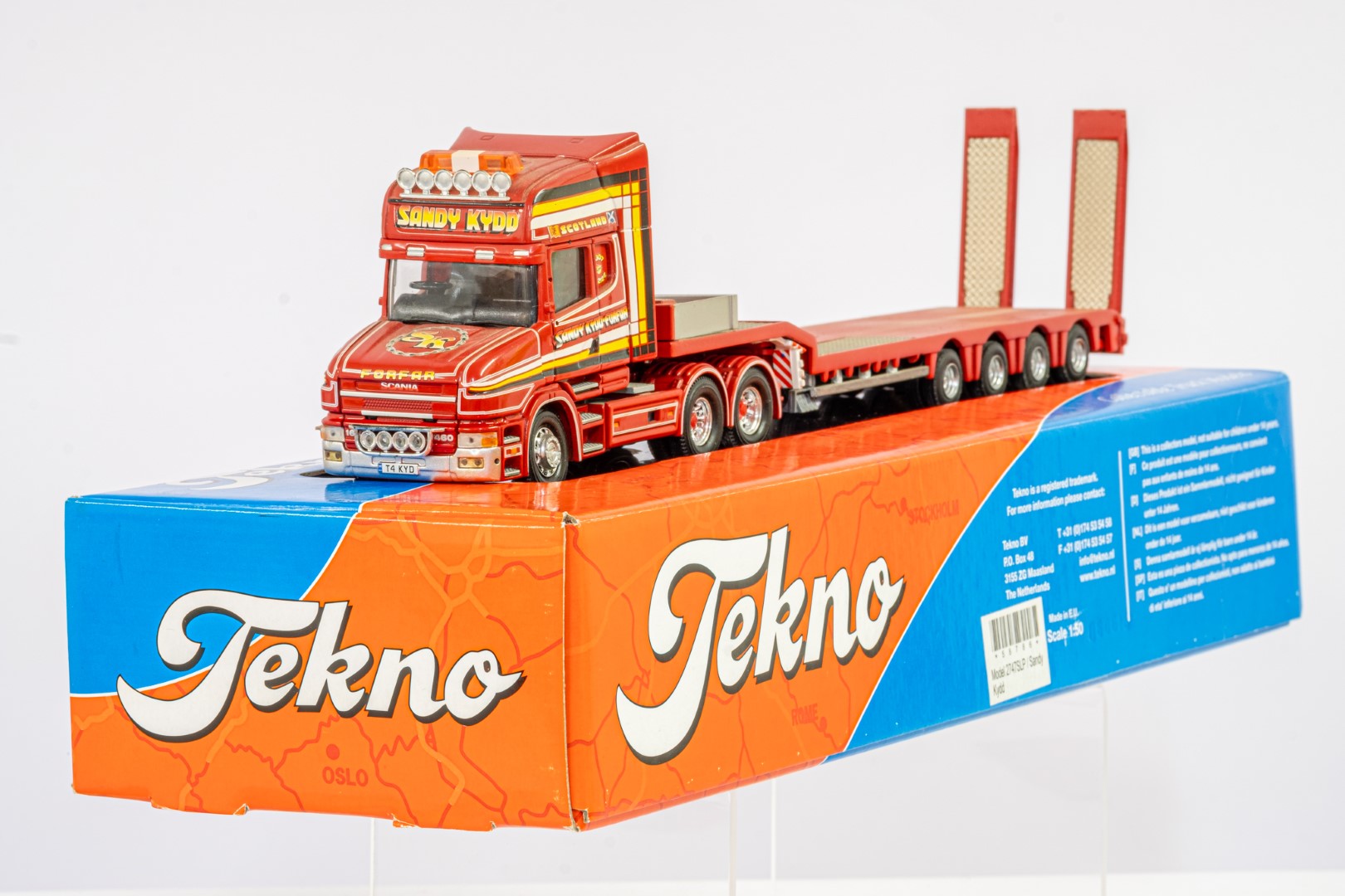 Corgi Scania 3-Series Low Loader Trailer - Sandy Kydd - In Tekno Box - Lion Toys Trailer - Image 2 of 5