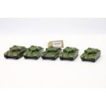 Dinky 5 x Centurion Tank - No Boxes